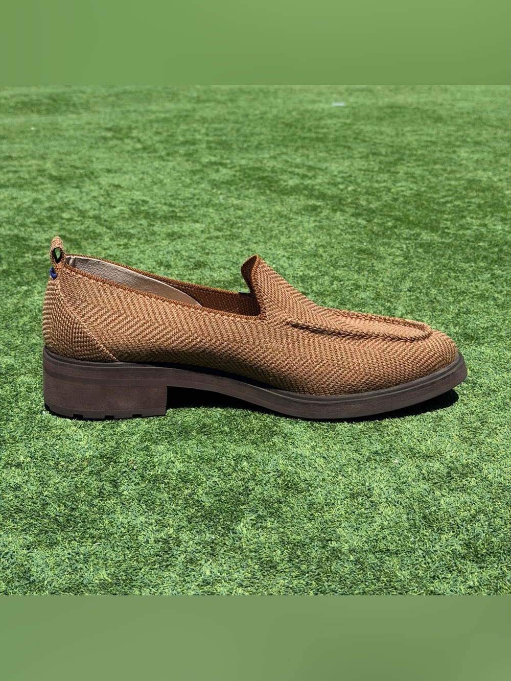 Rothy’s The Lug Loafer Women's Size 12 Brown Casual Formal Herringbone - Picture 8 of 10